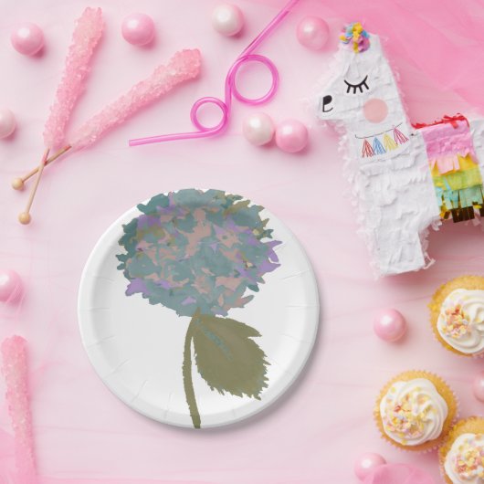 Eine Touch des Lila Chrysanthemums Pappteller (Party)