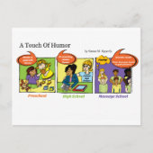 "Eine Touch des Spaßes" Hands für sich selbst Mass Postkarte (Vorderseite)