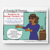 "Eine Touch des Spaßes" Massage Boundaries Comic Fotoplatte (Vorderseite)