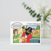 "Eine Touch des Spaßes" Pirate Massage Comic Postkarte (Stehend Vorderseite)