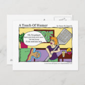 "Eine Touch des Spaßes" Spatula Massage Therapie C Postkarte (Vorne/Hinten)