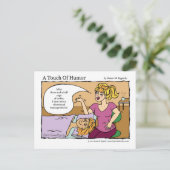 "Eine Touch des Spaßes" Vibrationsmassage Postkarte (Stehend Vorderseite)