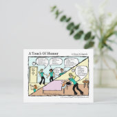 "Eine Touch des Spaßes" Wellness-Center Massage im Postkarte (Stehend Vorderseite)