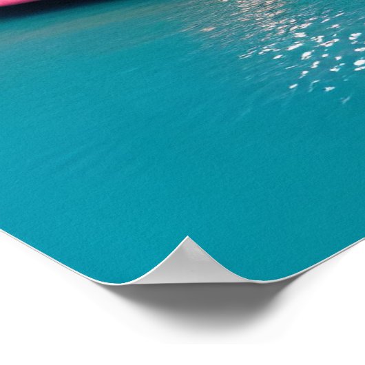 Eine Touch des tropischen Charm Surfparadieses Pin Poster (Ecke)