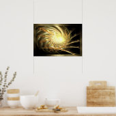 Eine Touch Gold Poster (Küche)