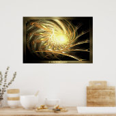 Eine Touch Gold Poster (Küche)