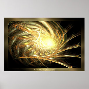 Eine Touch Gold Poster