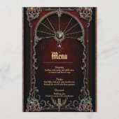 Eine Touch gotischer Magie Menükarte (Vorderseite)