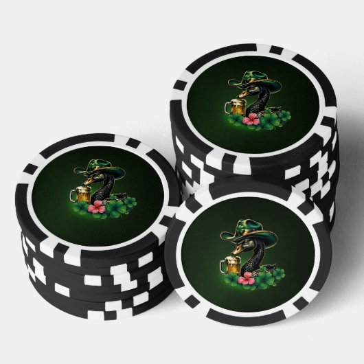 Eine Touch Irlands Pokerchips (Stapel)