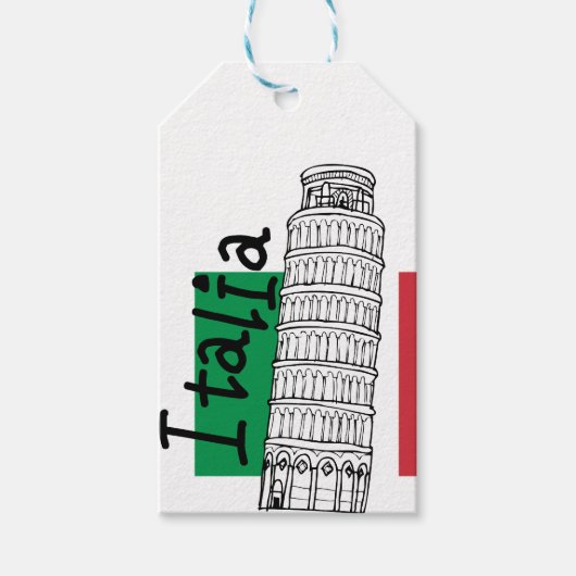 Eine Touch Italiens Geschenkanhänger (Vorderseite)