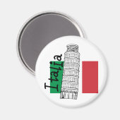 Eine Touch Italiens Magnet (Vorderseite/Rückseite)