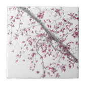 Eine Touch rosa Blätter Fliese (Vorderseite)