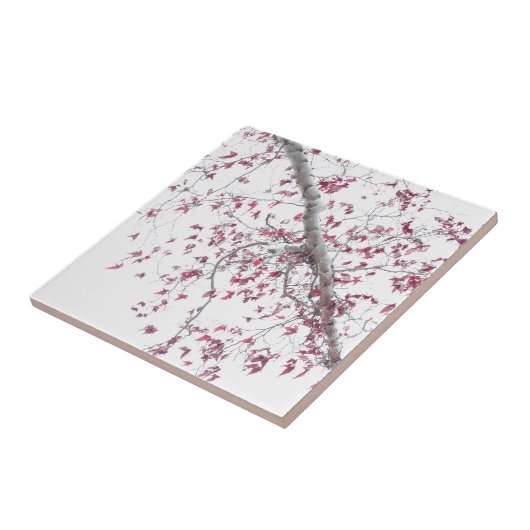 Eine Touch rosa Blätter Fliese (Seite)