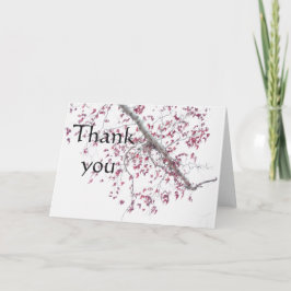 Eine Touch rosa Blätter Karte