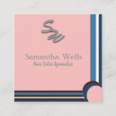 Eine Touch Rosa Quadratische Visitenkarte (Vorderseite)