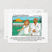 "Eine Touch Spaß" Wellness-Center Massage Kannibal Postkarte (Vorne/Hinten)