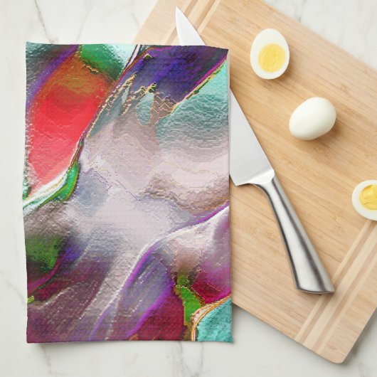 Eine Touch subtiler oder farbenfroher Extravaganz  Geschirrtuch (Viertel Falte)