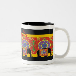 Eine Touch von Indien Zweifarbige Tasse