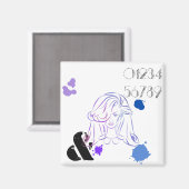 Eine Touch von Spritzern für Farbwasser Magnet (Vorderseite/Rückseite)