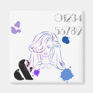 Eine Touch von Spritzern für Farbwasser Magnet