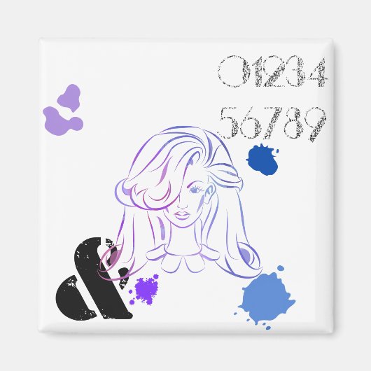 Eine Touch von Spritzern für Farbwasser Magnet (Vorne)