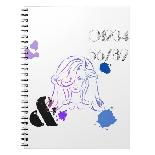 Eine Touch von Spritzern für Farbwasser Notizblock (Vorderseite)