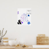 Eine Touch von Spritzern für Farbwasser Poster (Küche)