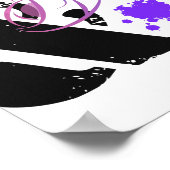 Eine Touch von Spritzern für Farbwasser Poster (Ecke)