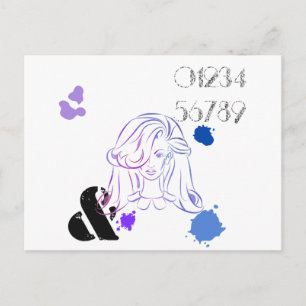 Eine Touch von Spritzern für Farbwasser Postkarte