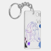 Eine Touch von Spritzern für Farbwasser Schlüsselanhänger (Vorderseite links)