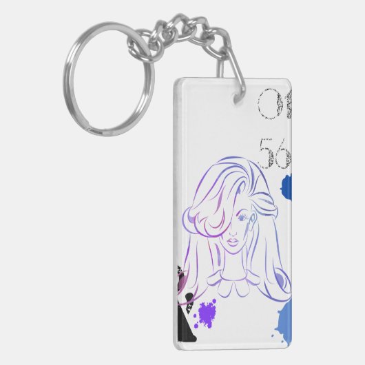 Eine Touch von Spritzern für Farbwasser Schlüsselanhänger (Vorderseite links)