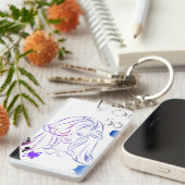 Eine Touch von Spritzern für Farbwasser Schlüsselanhänger (Vorderseite rechts)