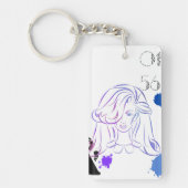 Eine Touch von Spritzern für Farbwasser Schlüsselanhänger (Vorderseite)