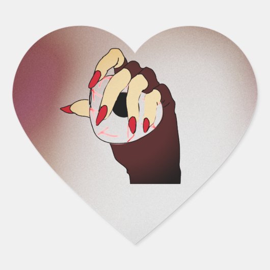 Eine Touch von Trippy-Vision Herz-Aufkleber (Vorderseite)