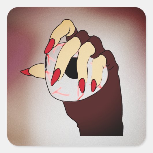 Eine Touch von Trippy-Vision Quadratischer Aufkleber (Vorderseite)