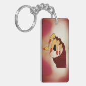 Eine Touch von Trippy-Vision Schlüsselanhänger (Vorderseite links)