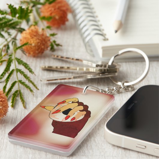 Eine Touch von Trippy-Vision Schlüsselanhänger (Vorderseite rechts)