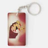 Eine Touch von Trippy-Vision Schlüsselanhänger (Rückseite)