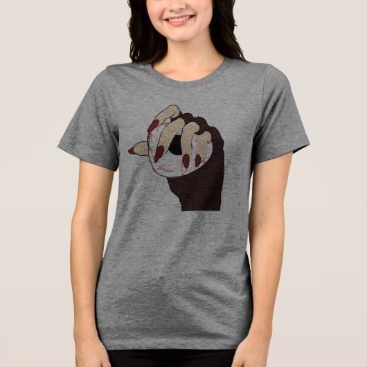 Eine Touch von Trippy-Vision Tri-Blend Shirt (Vorderseite)