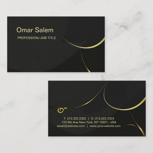 "Eine Touch zeitgenössischer Kunstkartengeschäfte Visitenkarte (Vorne/Hinten)