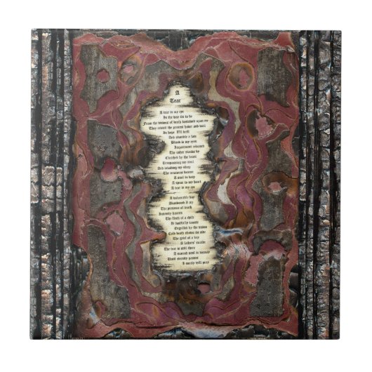 Eine Träne Fliese (Vorderseite)