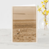 Eine Träne im Meer Karte (Gelbe Blume)