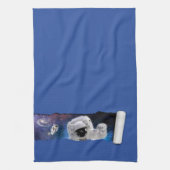 Eine Träne im Weltraum - Begegnung der Astronauten Geschirrtuch (Vertikal)