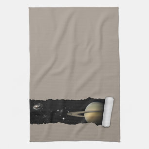 Eine Träne im Weltraum - Saturn Galaxy Elegante St Geschirrtuch