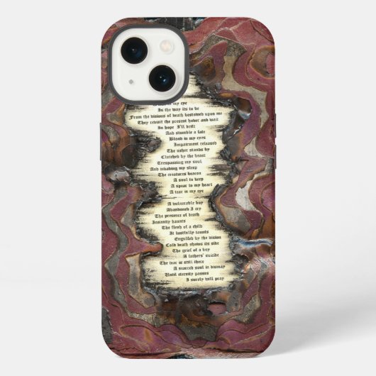Eine Träne iPhone Hülle (Rückseite)