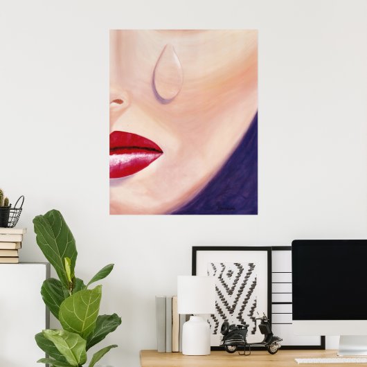 eine Träne Poster (Heimbüro)