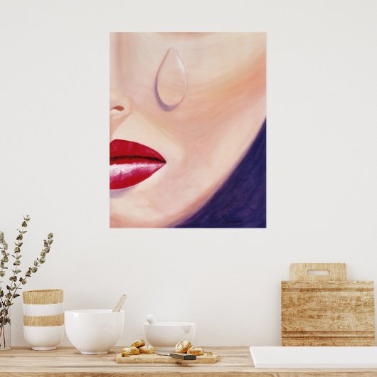 eine Träne Poster (Küche)