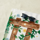 Eine träumerische Aquarellillustration Strandtuch (Beispiel)