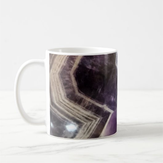 Eine traumhafte Amethyst-Tasse Kaffeetasse (Links)
