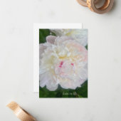 Eine traumhafte Blush Peony Mitteilungskarte (Vorderseite/Rückseite Beispiel)